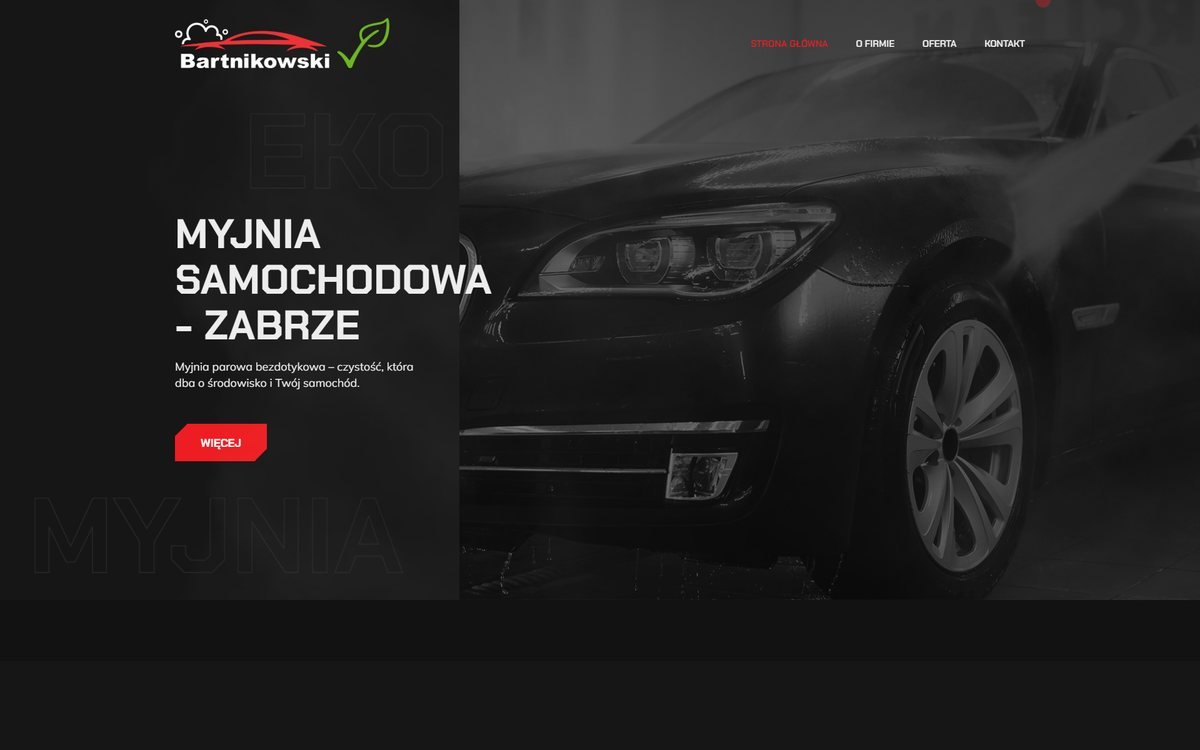 Realizacja strony internetowej myjniabartnikowski.pl przez TOPklik